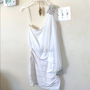 Deb cold shoulder dress size small